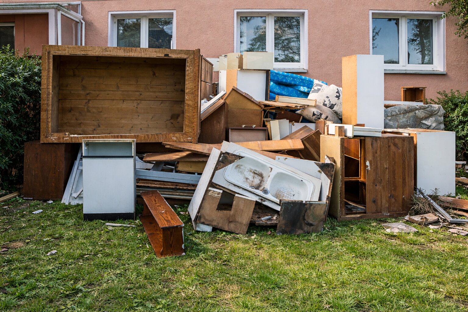 Tuin voor ontruiming